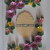 Purple Flowers With Small Yellow Flowers Greeting Card image
