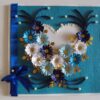 Hearts with Flowers Blue Theme Greeting Card image Hearts with Flowers Blue Theme Greeting Card image