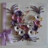 All Purples Heart With Gold Leaves Greeting card image