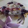 All Purples Heart With Gold Leaves Greeting card image