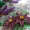 Printed Base With Glitter Butterflies & Flowers Greeting Card image