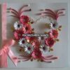 Special Pink Flowers With Ribbon Greeting Card image