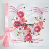 Special Pink Flowers With Ribbon Greeting Card image