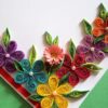 Colorful Flowers Border Greeting Card image Colorful Flowers Border Greeting Card image