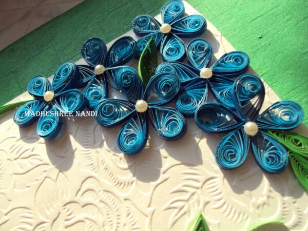 Awesome Blue Themed Corner Greeting Card image Awesome Blue Themed Corner Greeting Card image