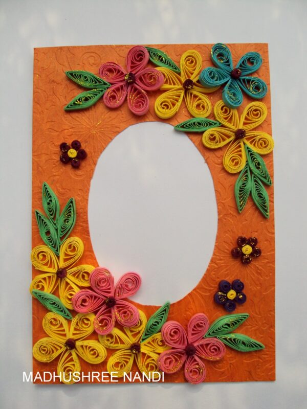 Flower Corners Greeting Card image Flower Corners Greeting Card image