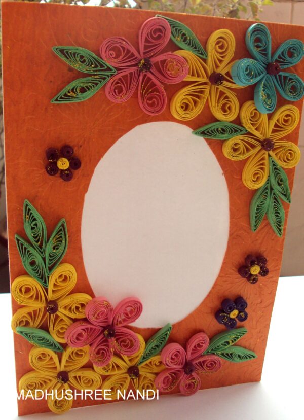 Flower Corners Greeting Card image Flower Corners Greeting Card image