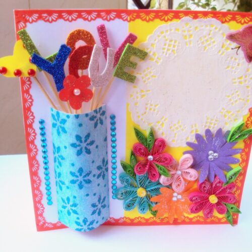 Sparkling Modern Colorful Greeting Card image Sparkling Modern Colorful Greeting Card image