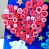Sparkling Bright Blue with Red Heart Greeting Card image Sparkling Bright Blue with Red Heart Greeting Card image