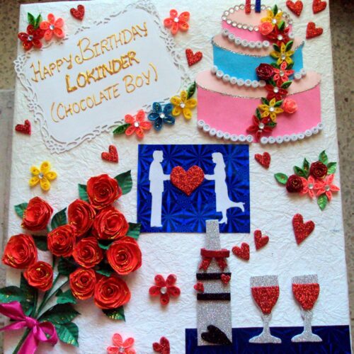 Love and Birthday Themed Scrapbook image Love and Birthday Themed Scrapbook image