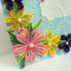 Multicolor Sparkling Flower Corner Quilled greeting card image Multicolor Sparkling Flower Corner Quilled greeting card image
