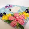 Multicolor Sparkling Flower Corner Quilled greeting card image Multicolor Sparkling Flower Corner Quilled greeting card image