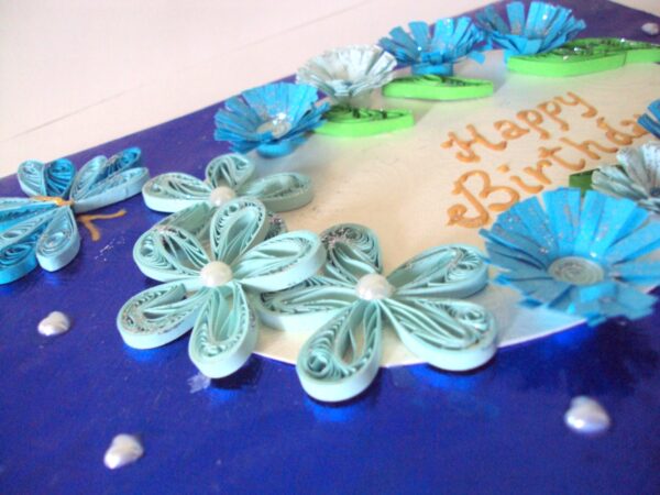 Blue Themed Birthday Greeting Card image