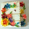 Multicolor Flowers Mini Scrapbook Greeting Card image Multicolor Flowers Mini Scrapbook Greeting Card image