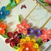 Multicolor Flowers Mini Scrapbook Greeting Card image Multicolor Flowers Mini Scrapbook Greeting Card image