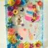 Multicolor Flowers and Cake Greeting Card image Multicolor Flowers and Cake Greeting Card image