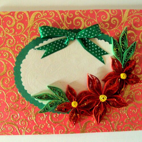 Red Themed Greeting Card image