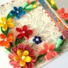 Multicolor Flowers Mini Scrapbook Greeting Card image