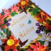 Orange and Yellow Themed All Corners Quilled Greeting Card image
