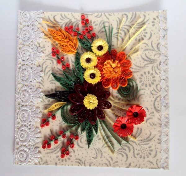 Multicolor Wild Floral Greeting Card image Multicolor Wild Floral Greeting Card image