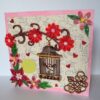 Love Themed Bird Cage Mini Scrapbook Greeting Card image