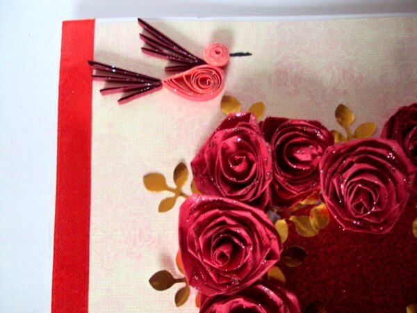 All Roses In Heart Greeting Card image