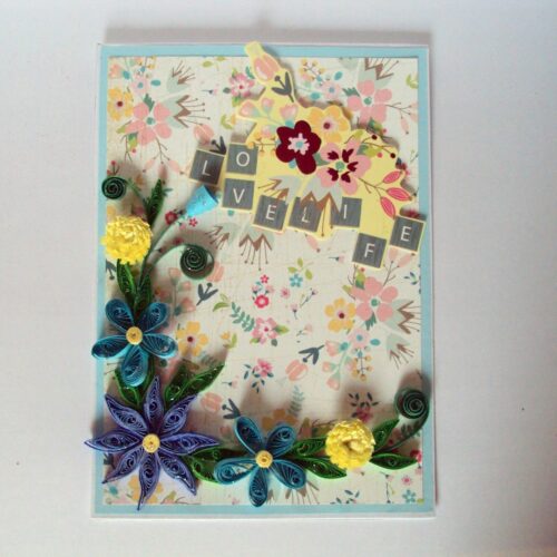 Love Life Quilled Greeting Card image