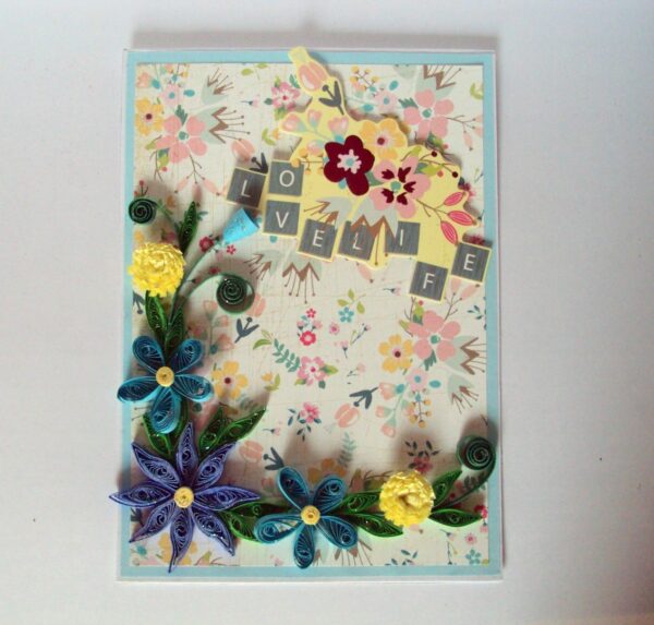Love Life Quilled Greeting Card image
