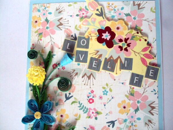 Love Life Quilled Greeting Card image