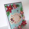 Blue and Pink Quilled Flowers Greeting Card image