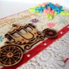 Sparkling Quilled Wedding Card With Carriage image Sparkling Quilled Wedding Card With Carriage image