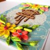 Fancy Cuckoo Bird Clock With Quilled Flowers Card image Fancy Cuckoo Bird Clock With Quilled Flowers Card image