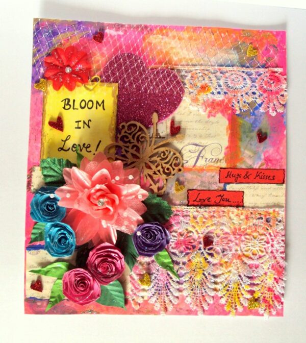 Blooming Love Quilled Greeting Card image