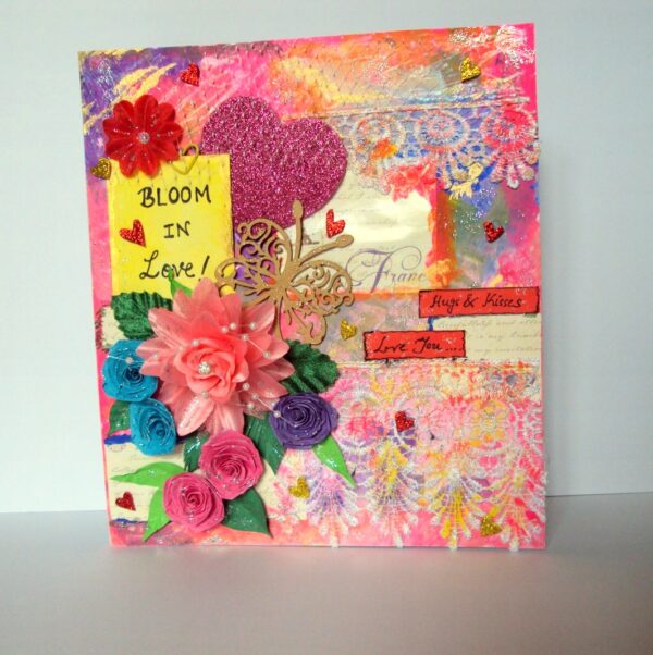 Blooming Love Quilled Greeting Card image