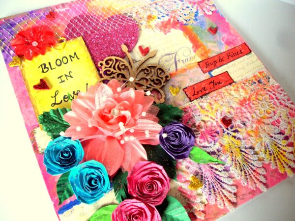 Blooming Love Quilled Greeting Card image