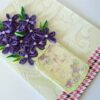 Purple Quilled Flowers Vase Shaker Greeting Card image