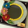 Colorful Flowers Sparkling Photo Frame Card image
