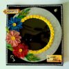 Colorful Flowers Sparkling Photo Frame Card image