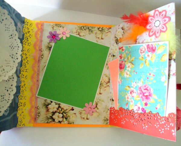 Multicolor Mini Scrapbook Greeting Card image Multicolor Mini Scrapbook Greeting Card image
