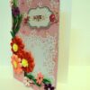 Red And Pink Quilled Flowers Love Greeting Card image