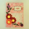 Red And Pink Quilled Flowers Love Greeting Card image