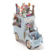 3D Pop up Truck With Flowers Birthday Greeting Card Gift image