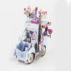 3D Pop up Truck With Flowers Birthday Greeting Card Gift image