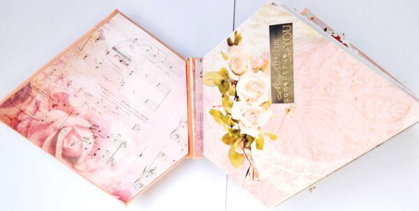 Sparkling Diamond shaped love Scrapbook album