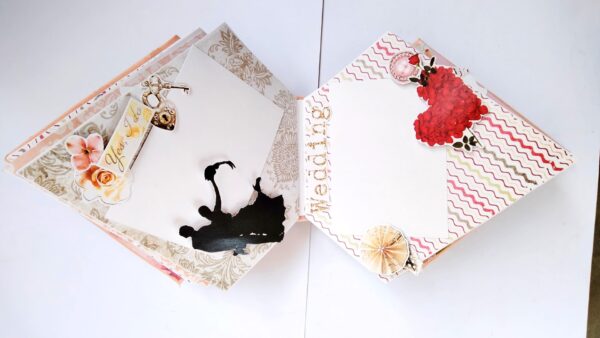 Sparkling Diamond shaped love Scrapbook album