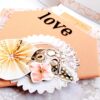 Sparkling Diamond shaped love Scrapbook album