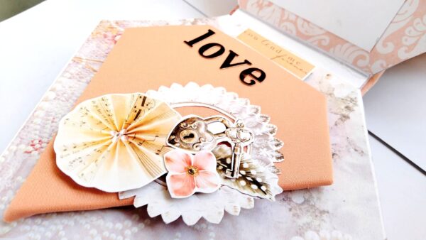 Sparkling Diamond shaped love Scrapbook album