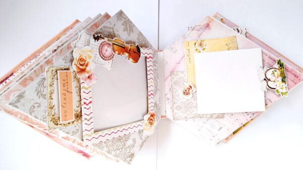 Sparkling Diamond shaped love Scrapbook album