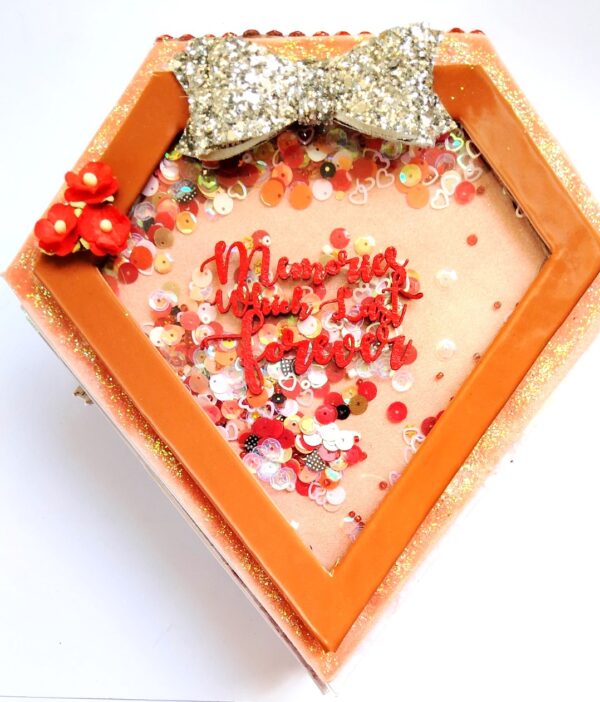 Sparkling Diamond shaped love Scrapbook album