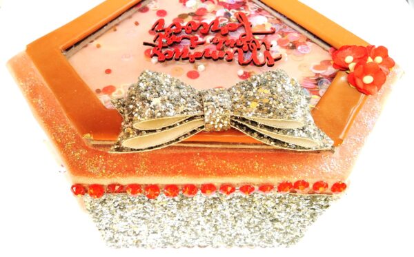 Sparkling Diamond shaped love Scrapbook album